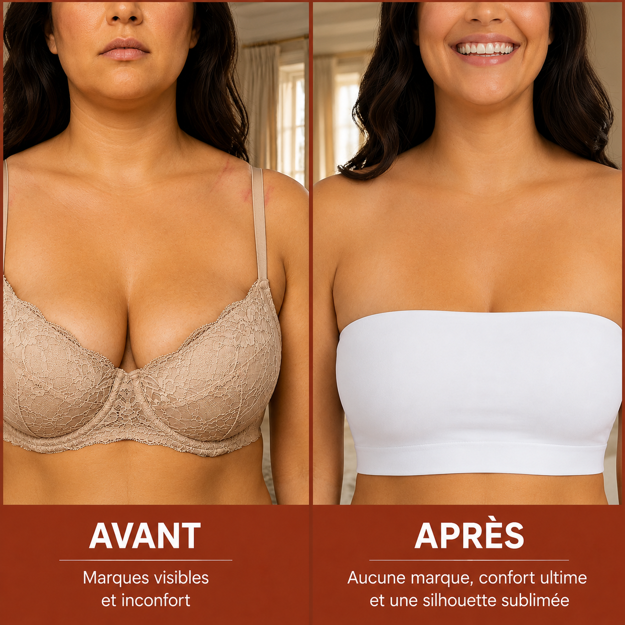 Mirelle™ Bandeau | Zéro ajustement, zéro marque, zéro gêne