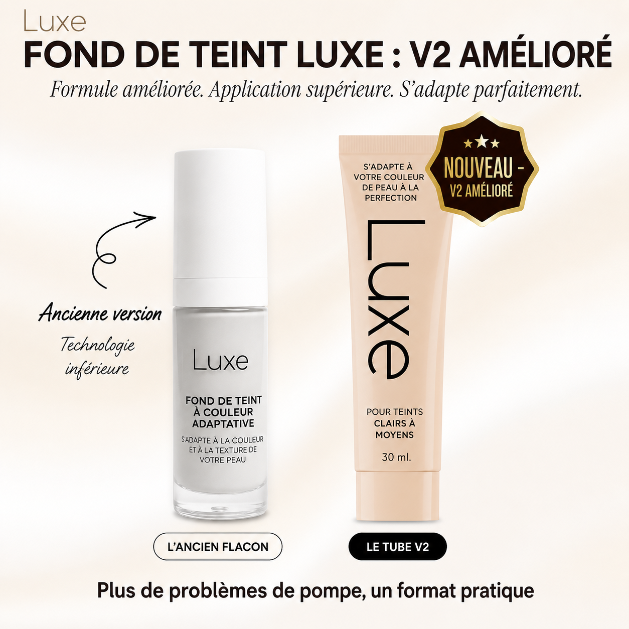 mirelle™ Luxe - Fond de Teint Changeant de Couleur
