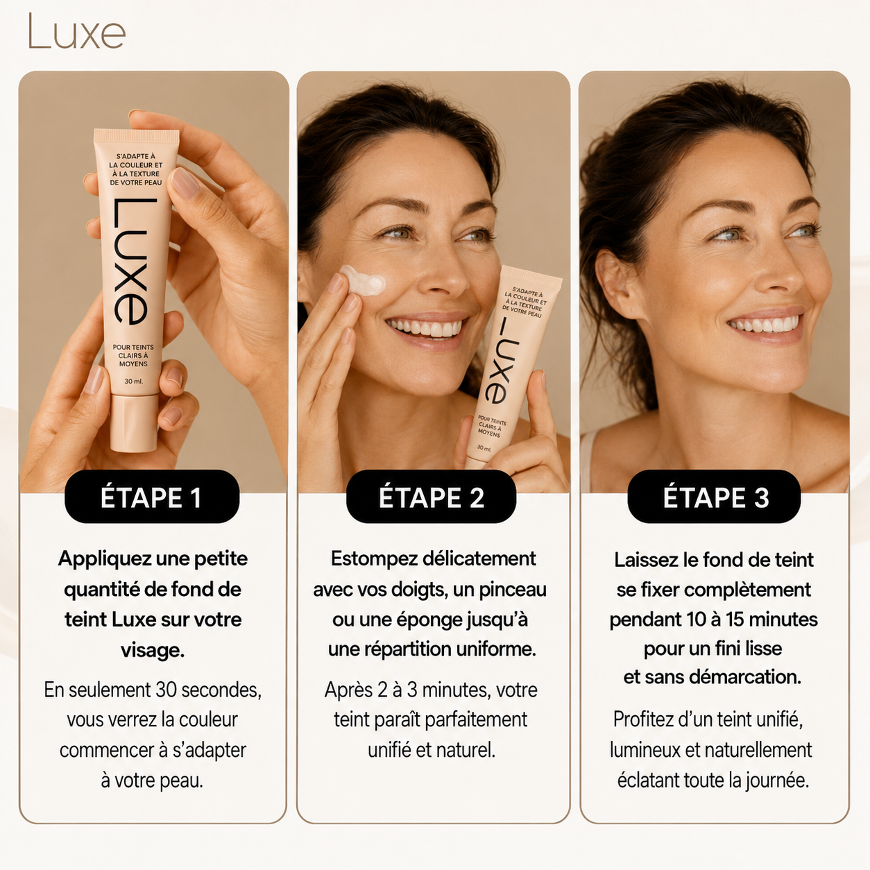 mirelle™ Luxe - Fond de Teint Changeant de Couleur