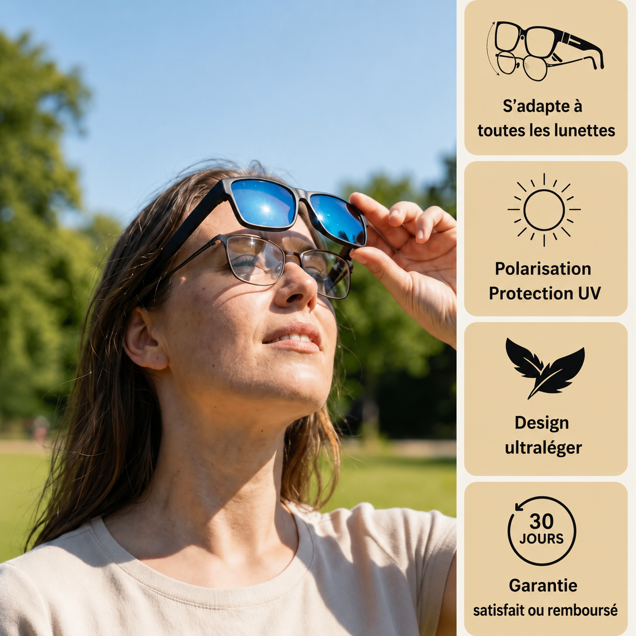 Sur-lunettes pour femme